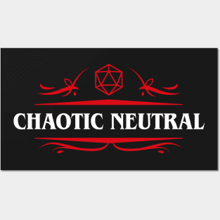 Chaotic Neutral Alignment Dungeons Crawler and Dragons Slayer Posters and Art